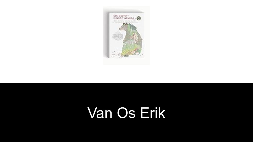 livres de Van Os Erik