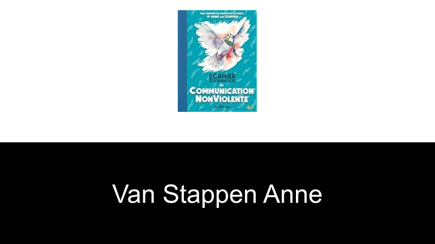 livres de VAN STAPPEN ANNE