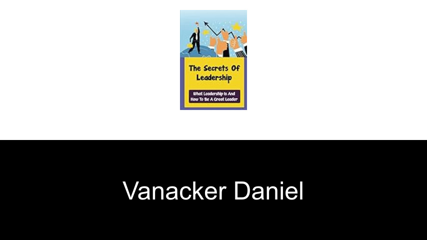 livres de Vanacker Daniel