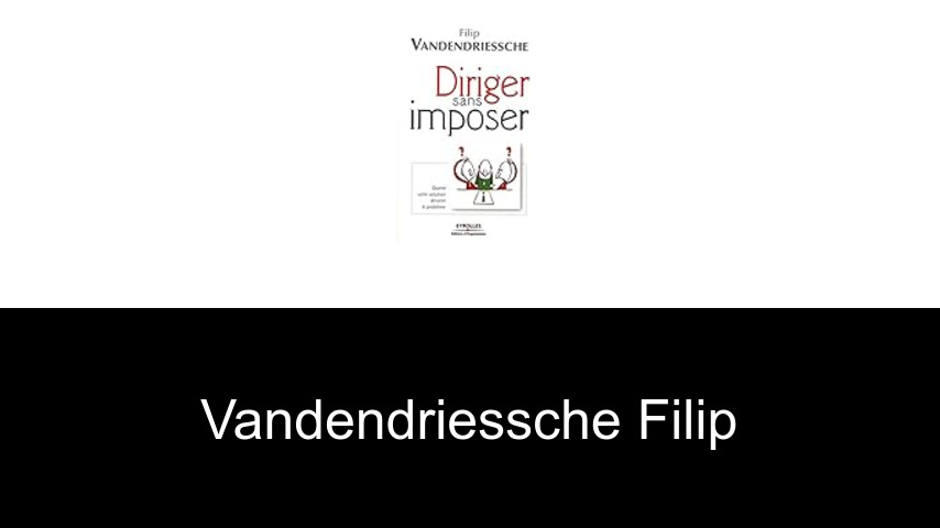 livres de Vandendriessche Filip