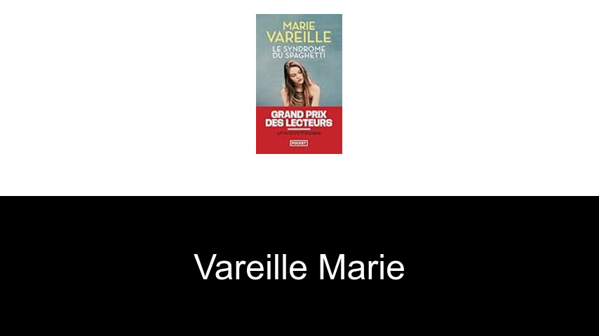 livres de Vareille Marie