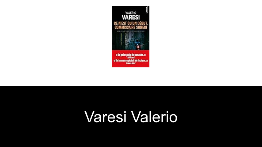 livres de Varesi Valerio