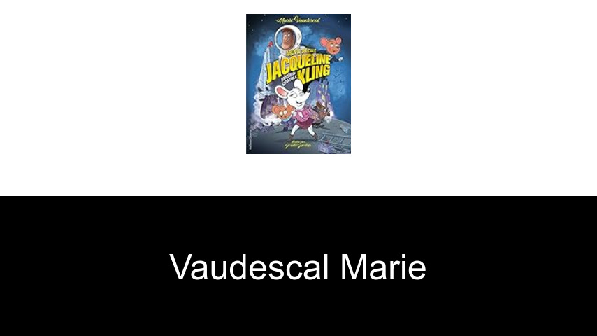 livres de Vaudescal Marie