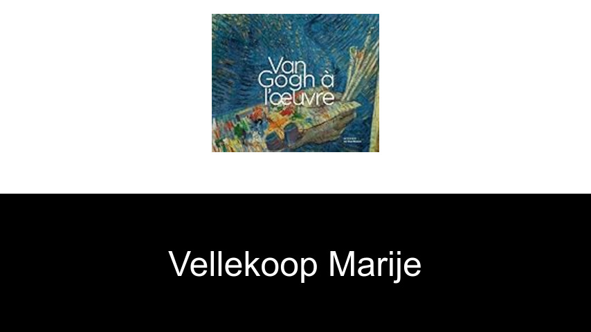 livres de Vellekoop Marije