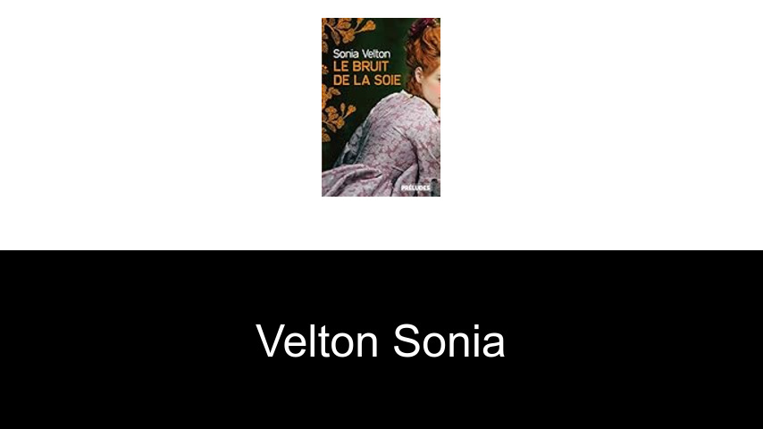 livres de Velton Sonia