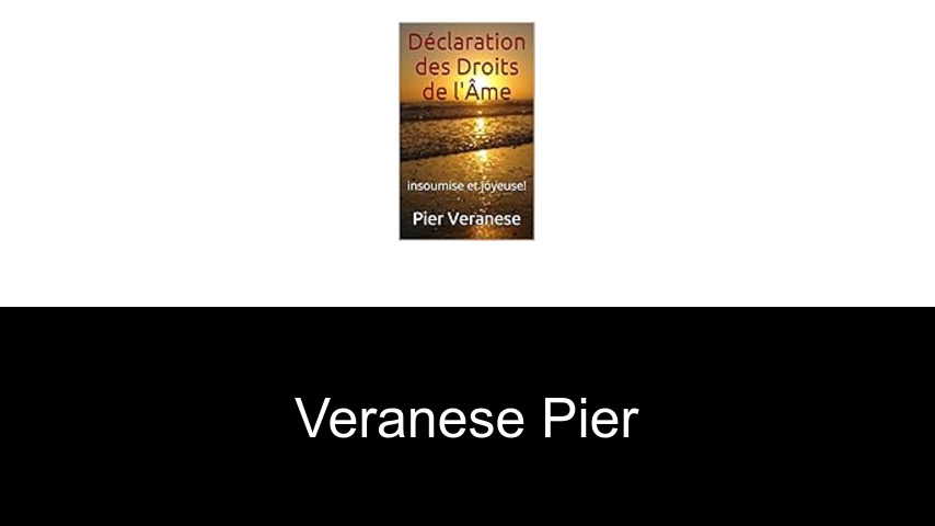 livres de Veranese Pier