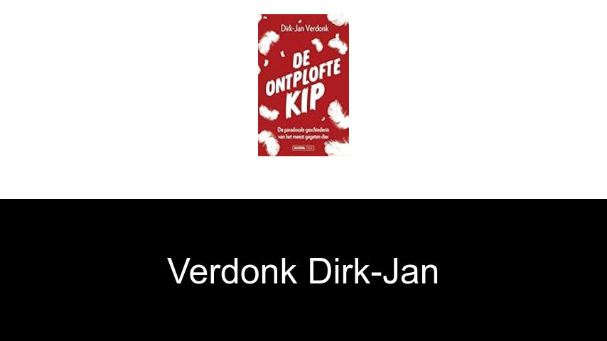 livres de Verdonk Dirk-Jan