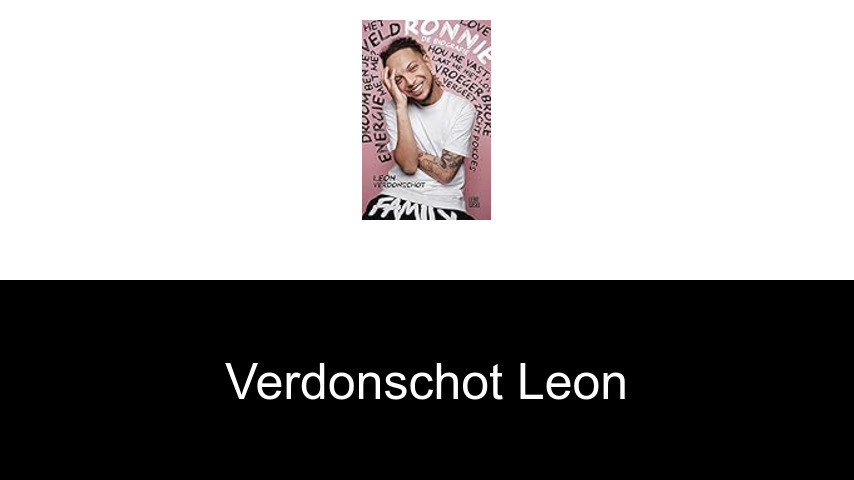 livres de Verdonschot Leon