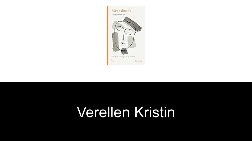 livres de Verellen Kristin