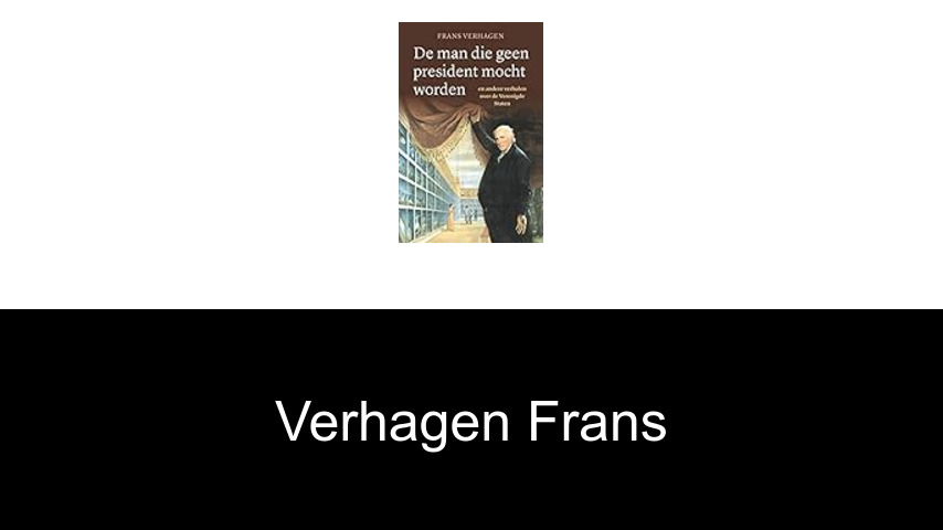 livres de Verhagen Frans