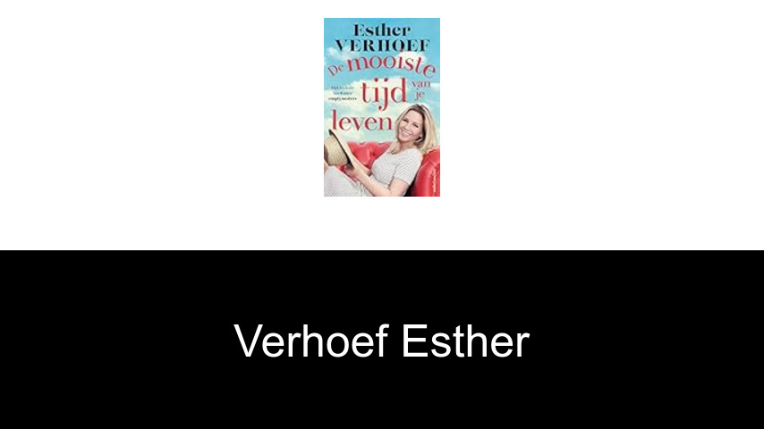 livres de VERHOEF ESTHER