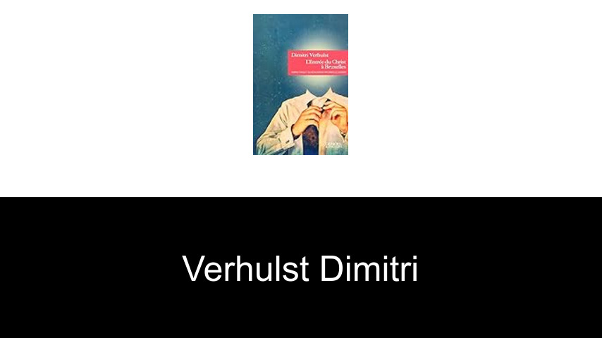 livres de Verhulst Dimitri