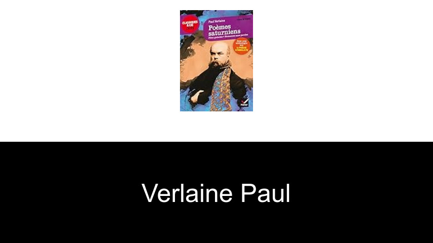 livres de Verlaine Paul