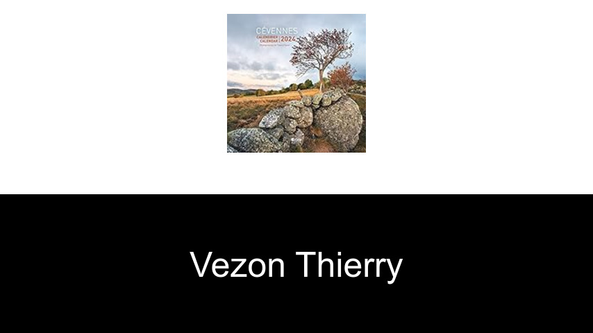 livres de Vezon Thierry