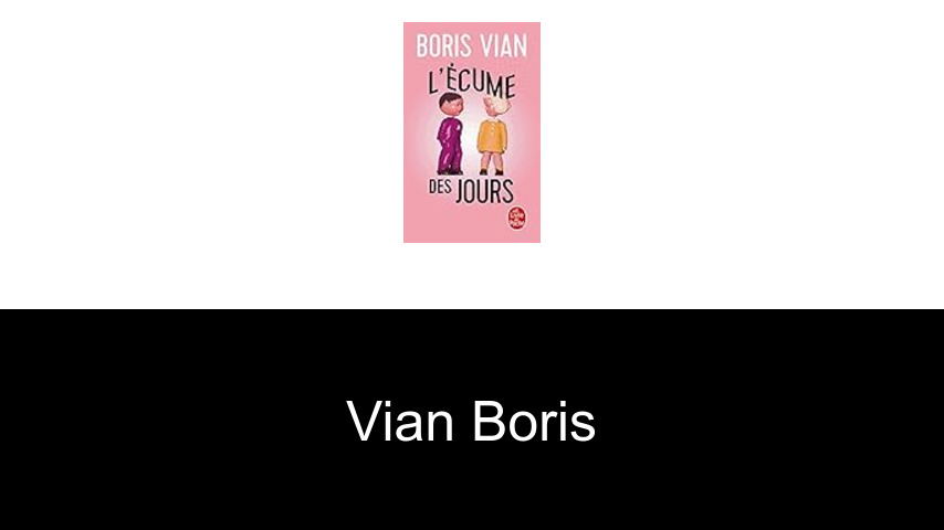 livres de Vian Boris