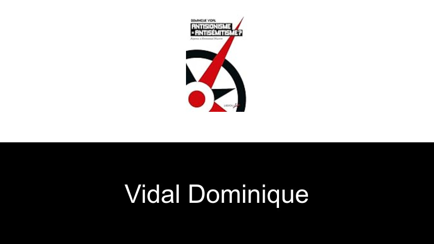 livres de Vidal Dominique