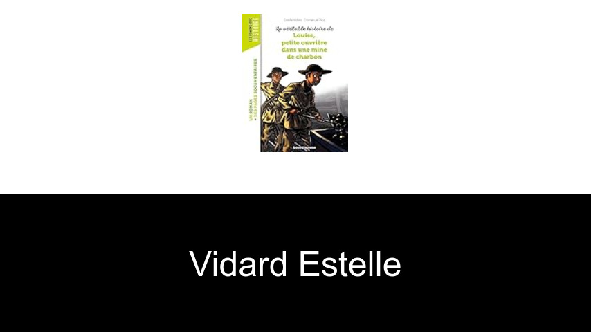 livres de Vidard Estelle