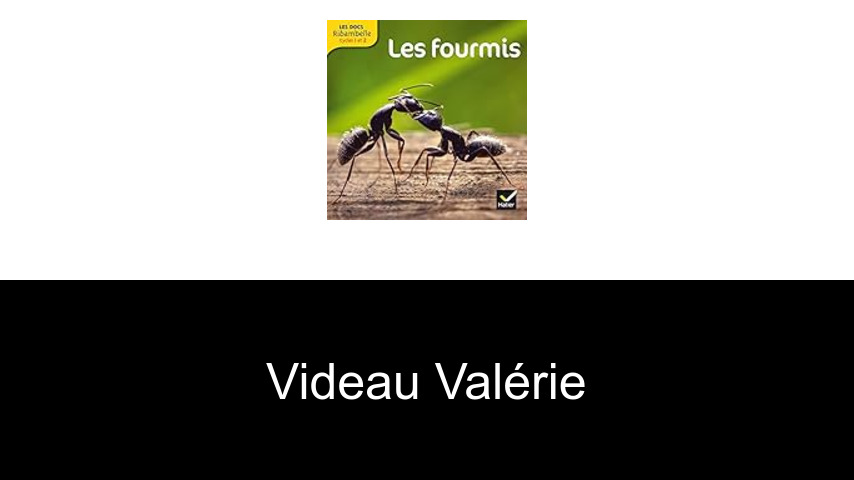 livres de Videau Valérie