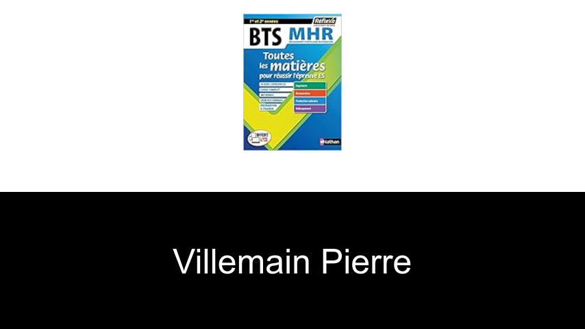 livres de Villemain Pierre