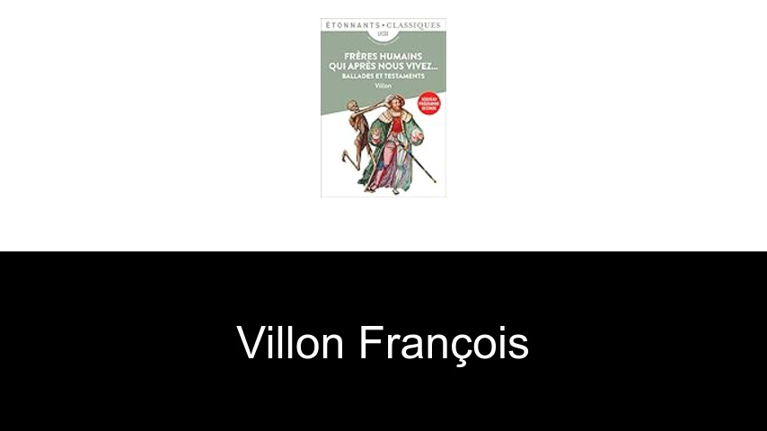 livres de Villon François