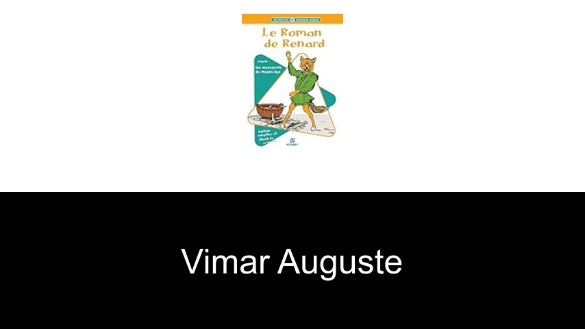 livres de Vimar Auguste
