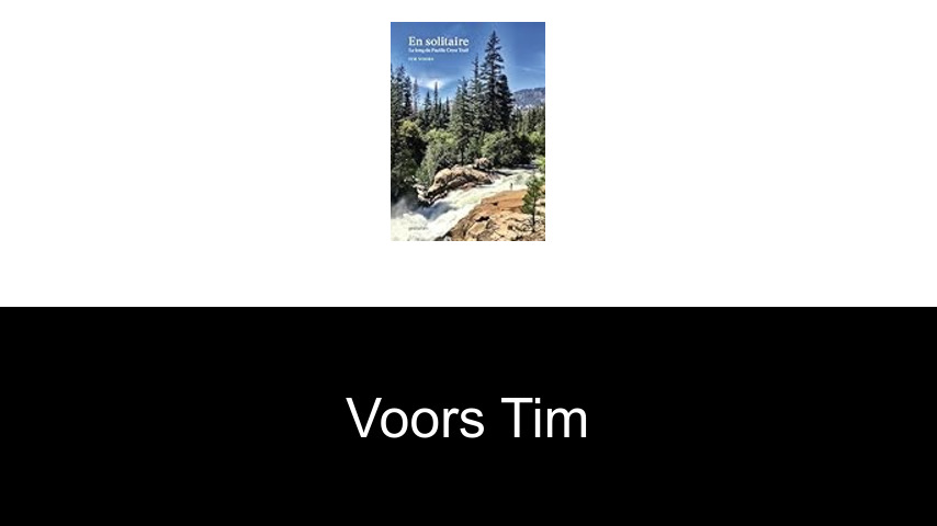 livres de Voors Tim