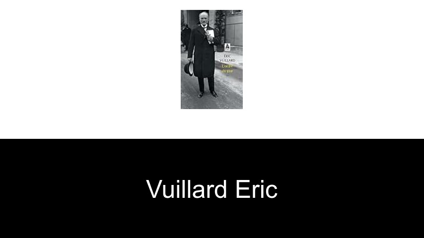 livres de Vuillard Eric