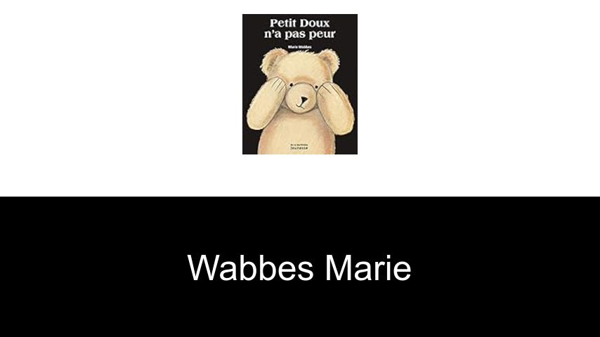livres de Wabbes Marie