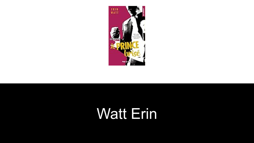 livres de Watt Erin
