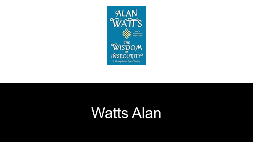 livres de Watts Alan