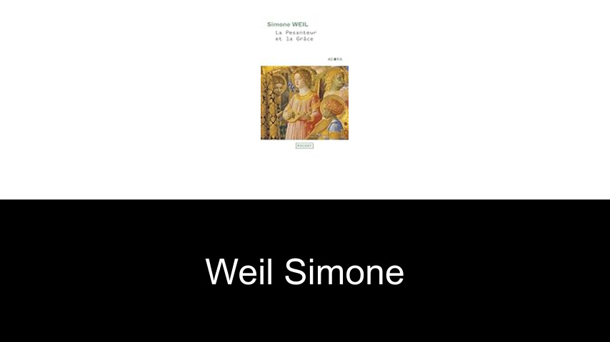 livres de Weil Simone