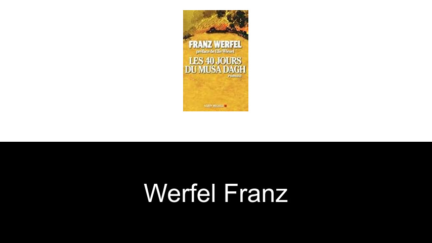 livres de Werfel Franz