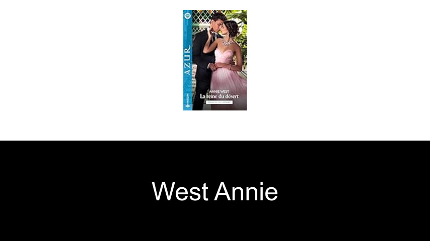 livres de West Annie