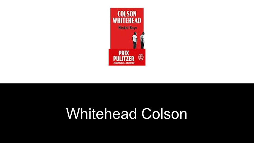 livres de Whitehead Colson