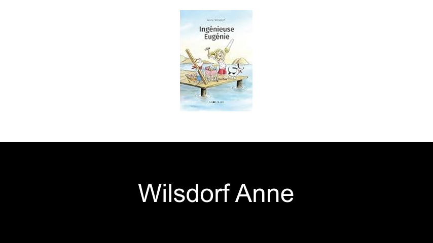 livres de Wilsdorf Anne