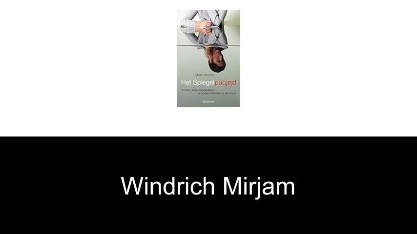 livres de Windrich Mirjam
