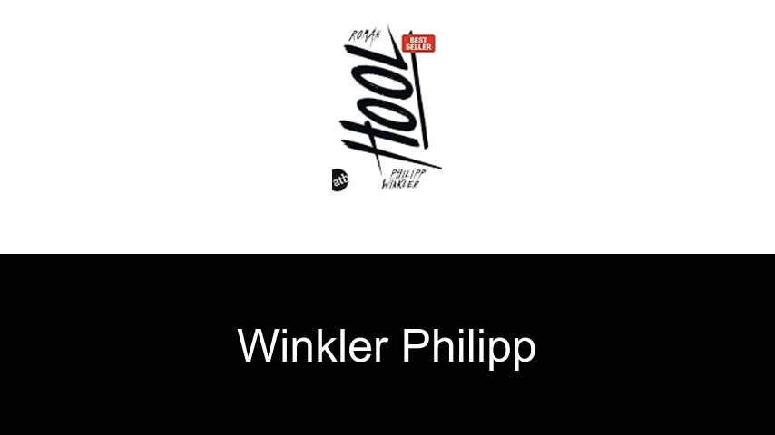 livres de Winkler Philipp