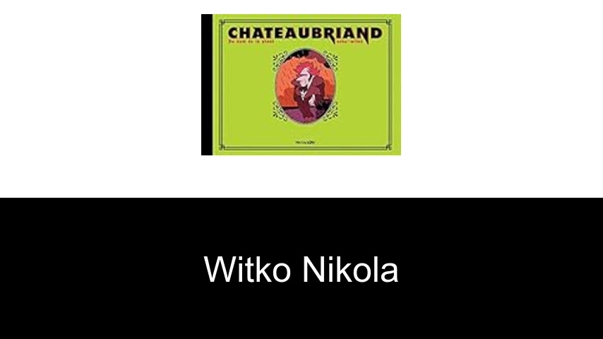 livres de Witko Nikola