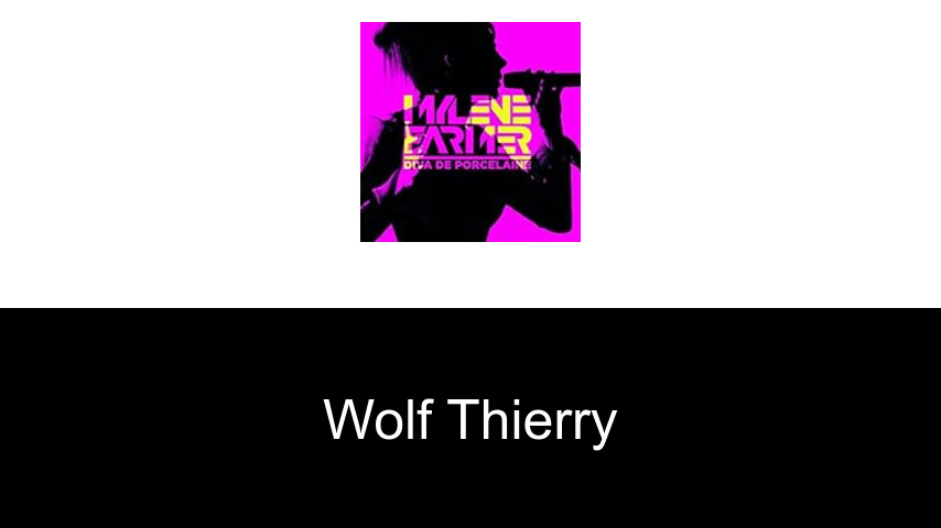 livres de Wolf Thierry