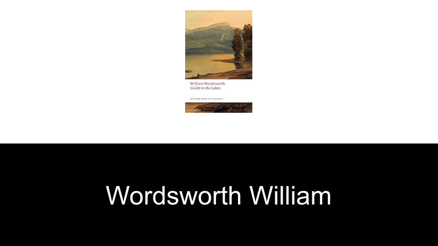 livres de Wordsworth William