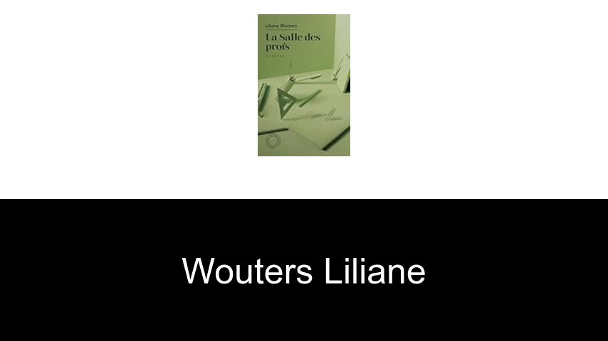 livres de Wouters Liliane