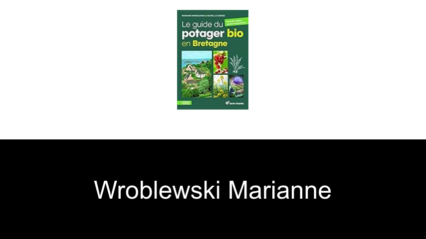 livres de Wroblewski Marianne