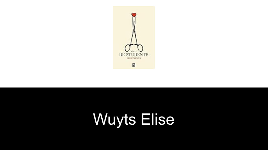 livres de Wuyts Elise