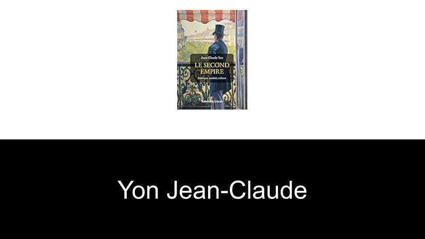 livres de Yon Jean-Claude