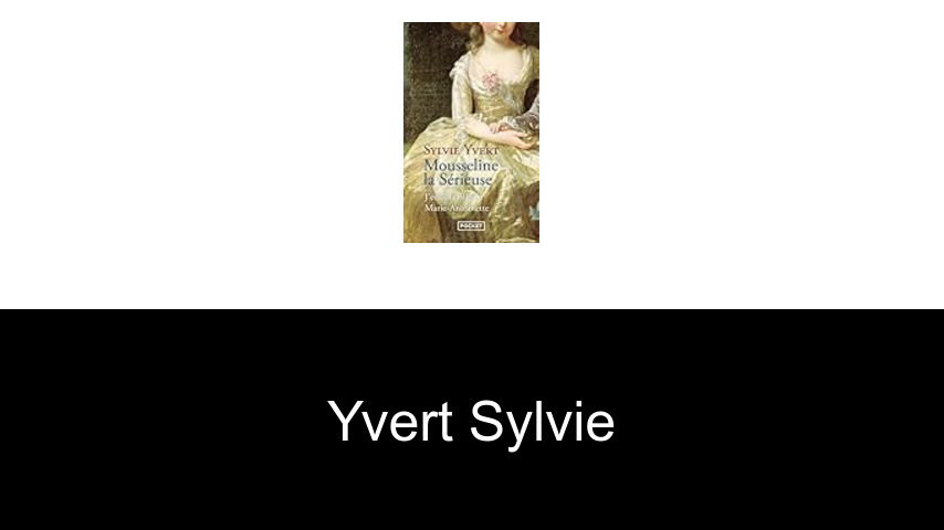 livres de Yvert Sylvie