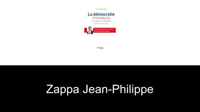 livres de Zappa Jean-Philippe