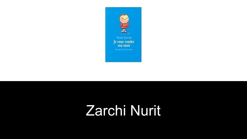 livres de Zarchi Nurit