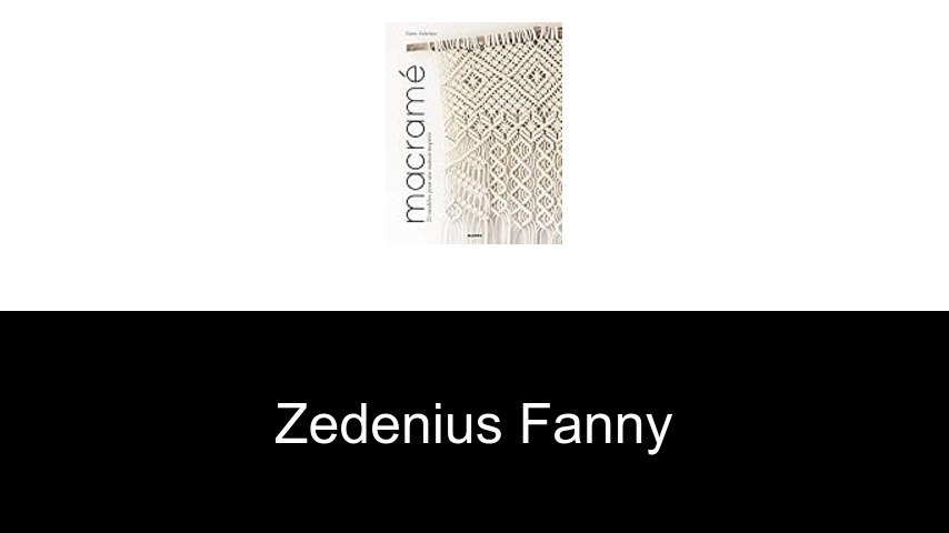 livres de Zedenius Fanny