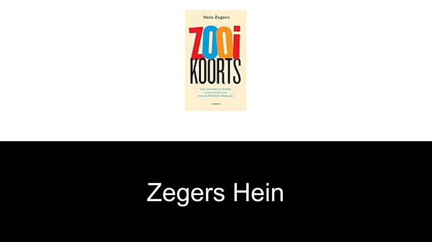 livres de Zegers Hein