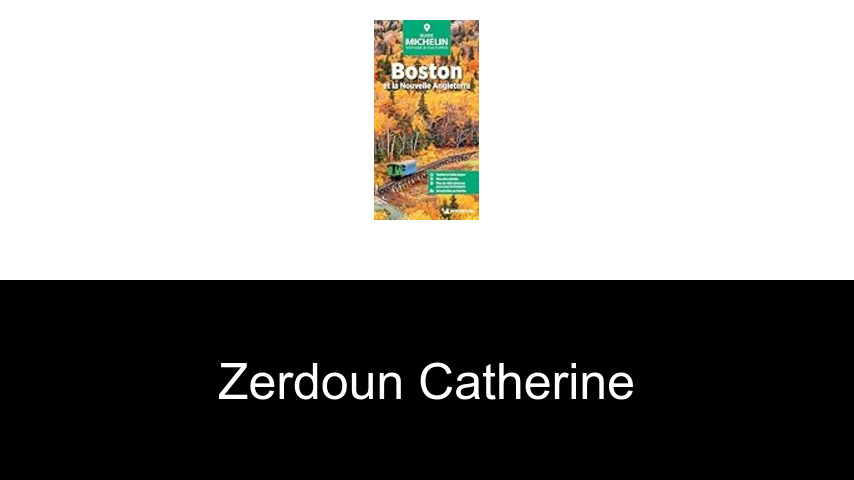 livres de Zerdoun Catherine